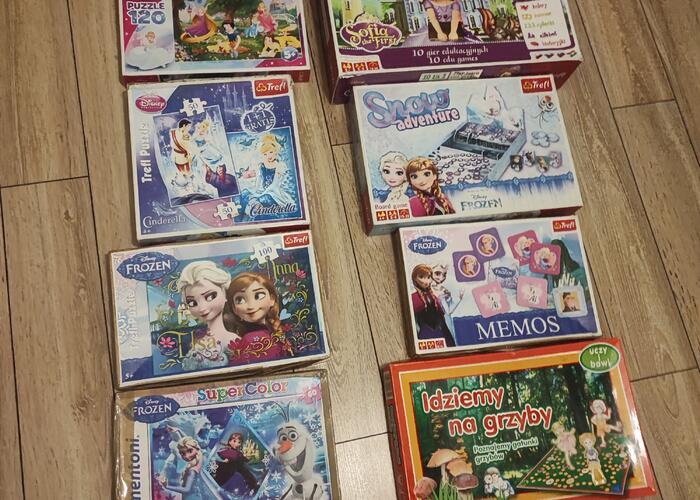 Grajewo ogłoszenia: Oddam za Rafaello 4 układanki i 4 gierki. Stan dobry, niektóre...