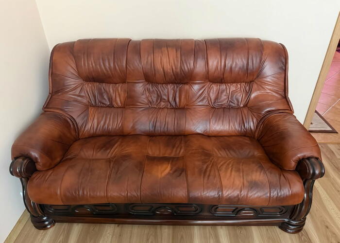 Grajewo ogłoszenia: Sprzedam kanapę skórzaną widoczna na zdjęciu bez funkcji...